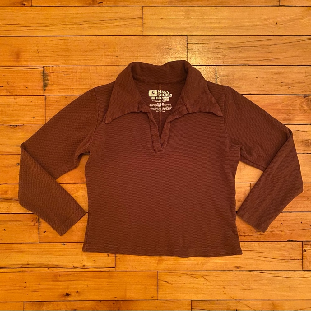 Big Bud Press Brown Long Sleeve Top